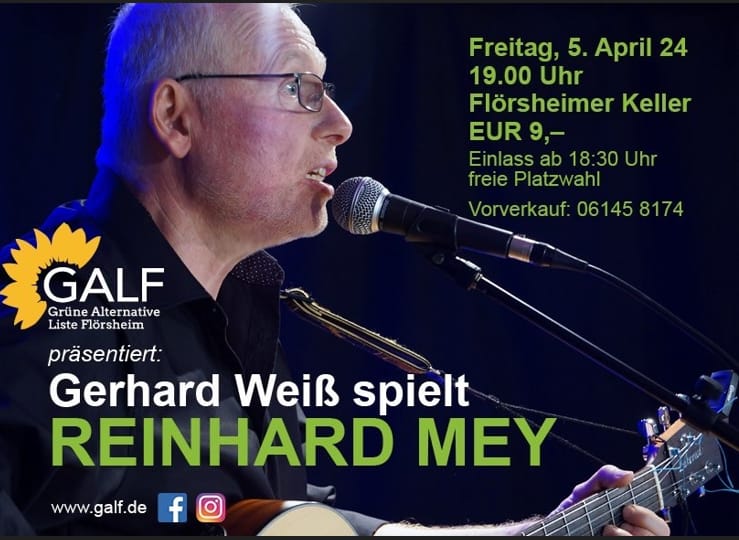 GALF präsentiert Reinhard Mey-Abend mit Gerhard Weiß