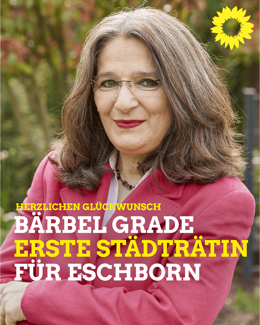 Kreisverband: GRÜNE wird Erste Stadträtin in Eschborn